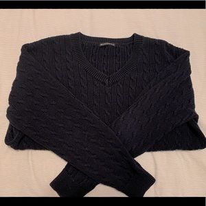 Navy blue V-neck Sweater